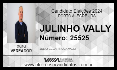 Candidato JULINHO VALLY 2024 - PORTO ALEGRE - Eleições