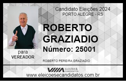 Candidato ROBERTO GRAZIADIO 2024 - PORTO ALEGRE - Eleições