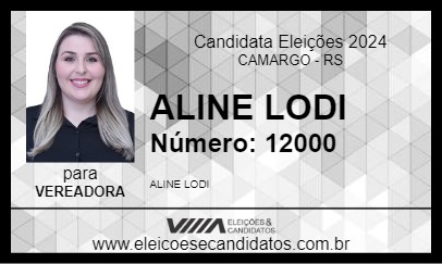 Candidato ALINE LODI 2024 - CAMARGO - Eleições