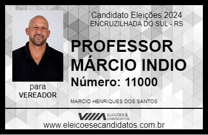 Candidato PROFESSOR MÁRCIO INDIO 2024 - ENCRUZILHADA DO SUL - Eleições