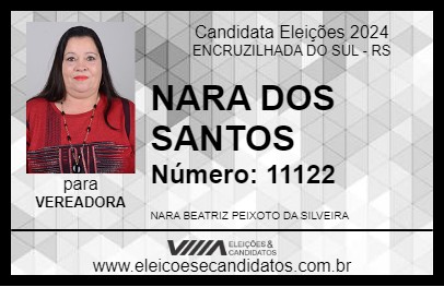 Candidato NARA DOS SANTOS 2024 - ENCRUZILHADA DO SUL - Eleições