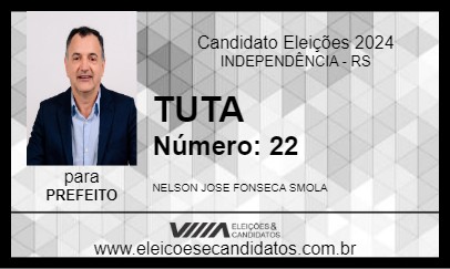 Candidato TUTA 2024 - INDEPENDÊNCIA - Eleições