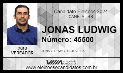 Candidato JONAS LUDWIG 2024 - CANELA - Eleições