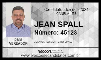 Candidato JEAN SPALL 2024 - CANELA - Eleições