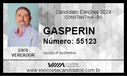 Candidato GASPERIN 2024 - CONSTANTINA - Eleições