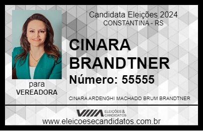 Candidato CINARA BRANDTNER 2024 - CONSTANTINA - Eleições