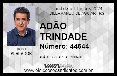 Candidato ADÃO TRINDADE 2024 - DILERMANDO DE AGUIAR - Eleições