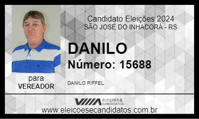 Candidato DANILO 2024 - SÃO JOSÉ DO INHACORÁ - Eleições