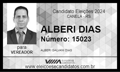 Candidato ALBERI DIAS 2024 - CANELA - Eleições