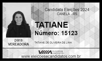 Candidato TATIANE 2024 - CANELA - Eleições