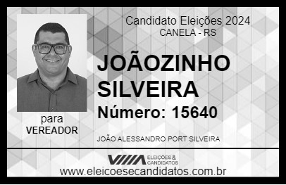 Candidato JOÃOZINHO SILVEIRA 2024 - CANELA - Eleições