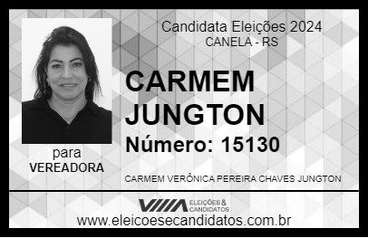 Candidato CARMEM JUNGTON 2024 - CANELA - Eleições