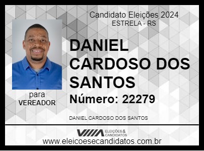 Candidato DANIEL CARDOSO DOS SANTOS 2024 - ESTRELA - Eleições