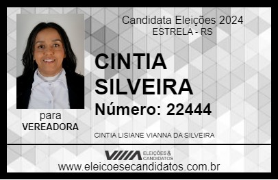 Candidato CINTIA SILVEIRA 2024 - ESTRELA - Eleições