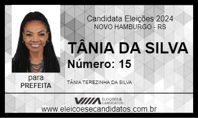 Candidato TÂNIA DA SILVA 2024 - NOVO HAMBURGO - Eleições