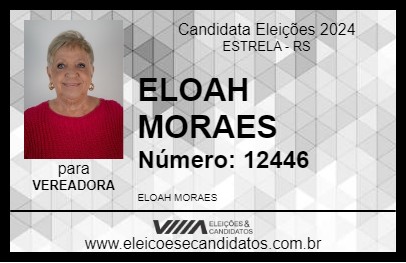 Candidato ELOAH MORAES 2024 - ESTRELA - Eleições