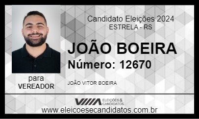 Candidato JOÃO BOEIRA 2024 - ESTRELA - Eleições