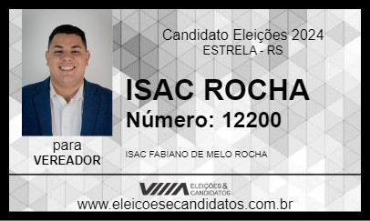 Candidato ISAC ROCHA 2024 - ESTRELA - Eleições