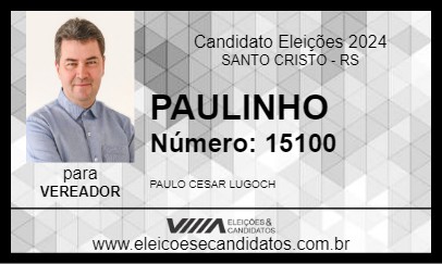 Candidato PAULINHO 2024 - SANTO CRISTO - Eleições