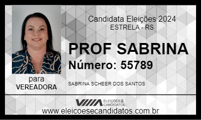 Candidato PROF SABRINA 2024 - ESTRELA - Eleições