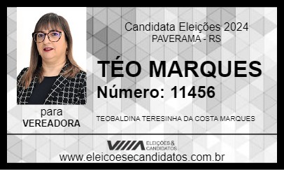 Candidato TÉO MARQUES 2024 - PAVERAMA - Eleições