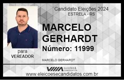 Candidato MARCELO GERHARDT 2024 - ESTRELA - Eleições