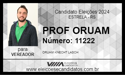 Candidato PROF ORUAM 2024 - ESTRELA - Eleições