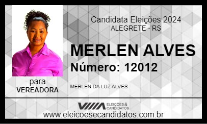 Candidato MERLEN ALVES 2024 - ALEGRETE - Eleições