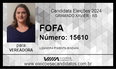 Candidato FOFA 2024 - GRAMADO XAVIER - Eleições