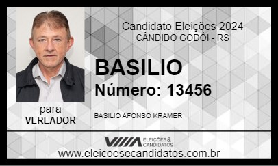 Candidato BASILIO 2024 - CÂNDIDO GODÓI - Eleições