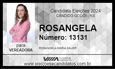 Candidato ROSANGELA 2024 - CÂNDIDO GODÓI - Eleições