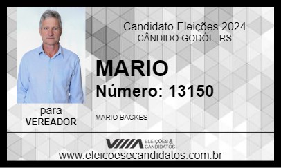 Candidato MARIO 2024 - CÂNDIDO GODÓI - Eleições