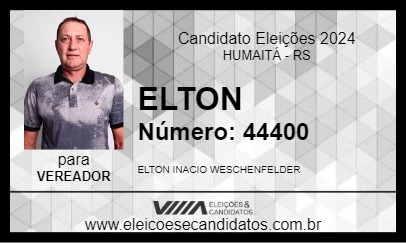 Candidato ELTON 2024 - HUMAITÁ - Eleições