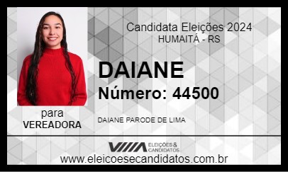 Candidato DAIANE 2024 - HUMAITÁ - Eleições