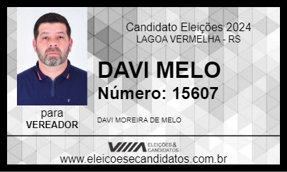 Candidato DAVI MELO 2024 - LAGOA VERMELHA - Eleições