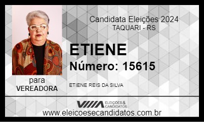 Candidato ETIENE 2024 - TAQUARI - Eleições