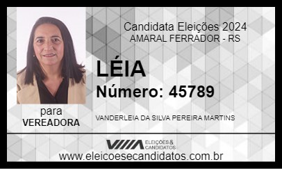 Candidato LÉIA 2024 - AMARAL FERRADOR - Eleições