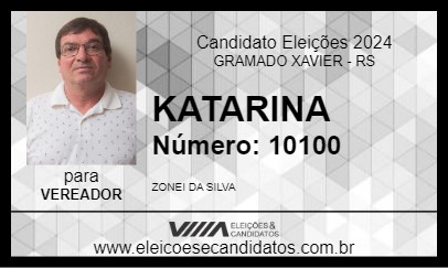 Candidato KATARINA 2024 - GRAMADO XAVIER - Eleições