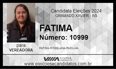 Candidato FATIMA 2024 - GRAMADO XAVIER - Eleições