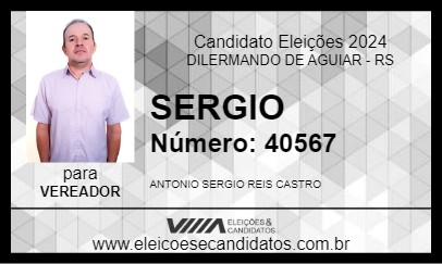 Candidato SERGIO 2024 - DILERMANDO DE AGUIAR - Eleições