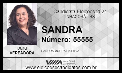 Candidato SANDRA 2024 - INHACORÁ - Eleições