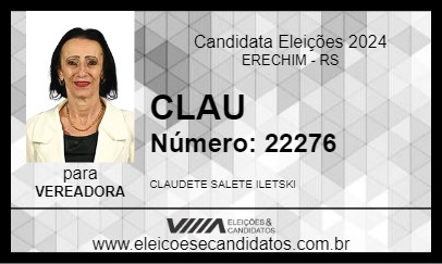 Candidato CLAU 2024 - ERECHIM - Eleições