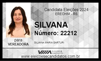 Candidato SILVANA 2024 - ERECHIM - Eleições