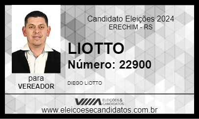 Candidato LIOTTO 2024 - ERECHIM - Eleições