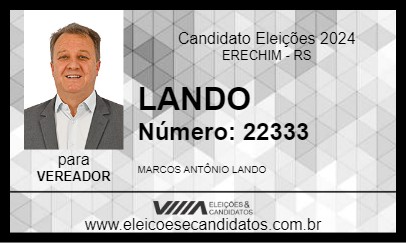 Candidato LANDO 2024 - ERECHIM - Eleições