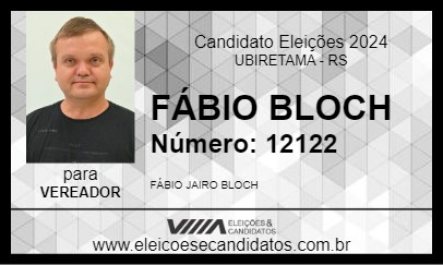 Candidato FÁBIO BLOCH 2024 - UBIRETAMA - Eleições