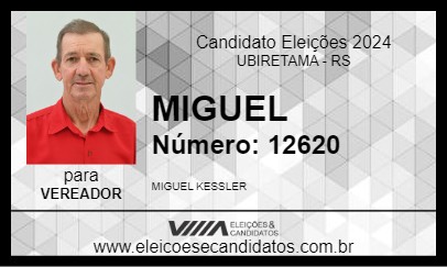 Candidato MIGUEL 2024 - UBIRETAMA - Eleições