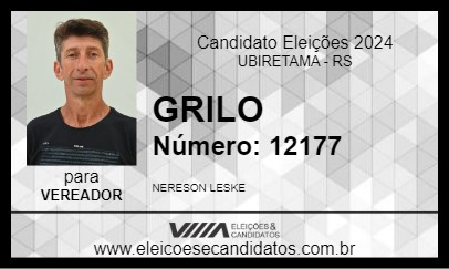 Candidato GRILO 2024 - UBIRETAMA - Eleições