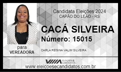 Candidato CACÁ SILVEIRA 2024 - CAPÃO DO LEÃO - Eleições