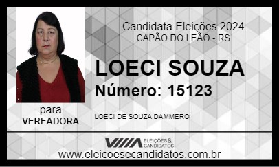 Candidato LOECI SOUZA 2024 - CAPÃO DO LEÃO - Eleições